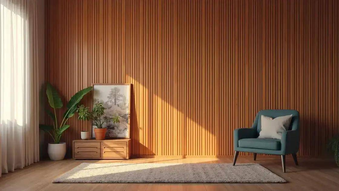 Cuidados e manutenção do painel madeira ripado