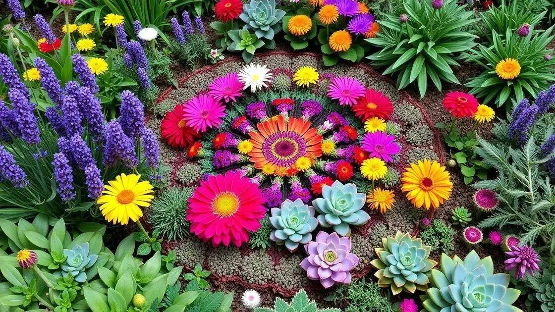 Plantas ideais para jardins mandala