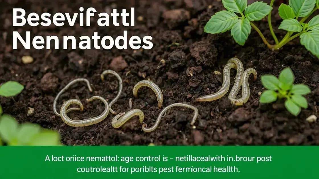 Benefícios do controle biológico nematoides