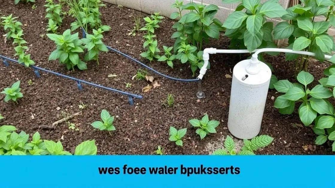Dicas para economizar água na irrigação