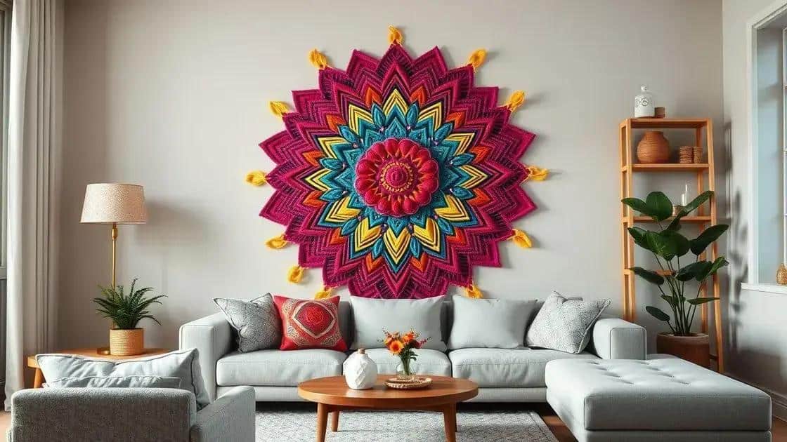 Mandalas Gigantes: Como Criar Arte de Parede Impressionante com Apenas Barbante