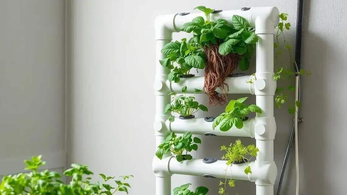 Sistema Hidropônico Vertical de PVC que Produz 100 Pés de Alface em 2m²