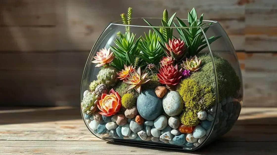 Criando terrários decorativos com suculentas e musgos