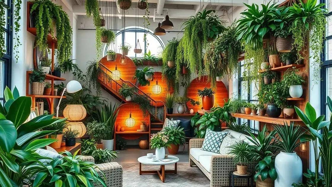 Tendências de decoração com plantas em ambientes modernos