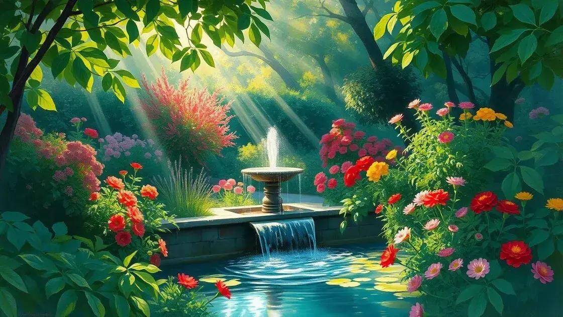 O Poder da Água em Movimento: Como Incorporar Elementos Aquáticos em Qualquer Tamanho de Jardim