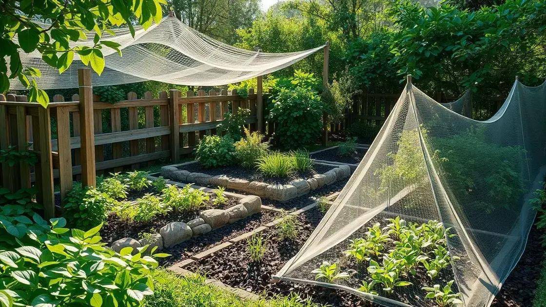 Tipos de barreiras físicas para horta