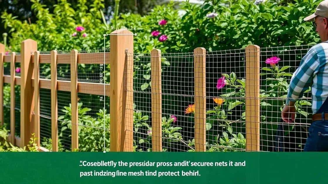Como instalar barreiras para proteger suas plantas