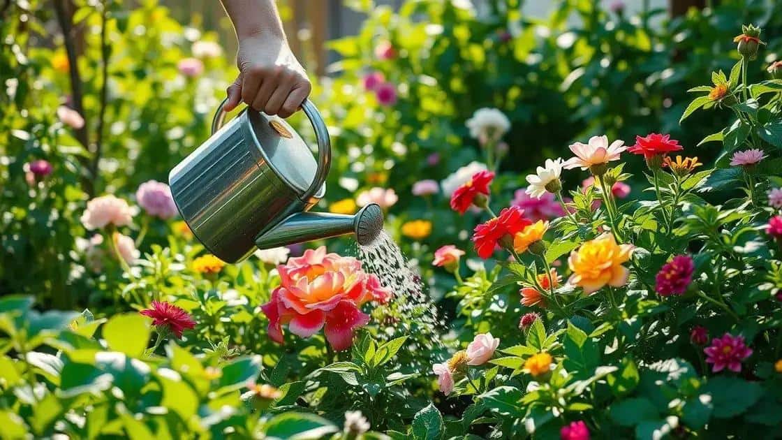 como regar corretamente suas plantas