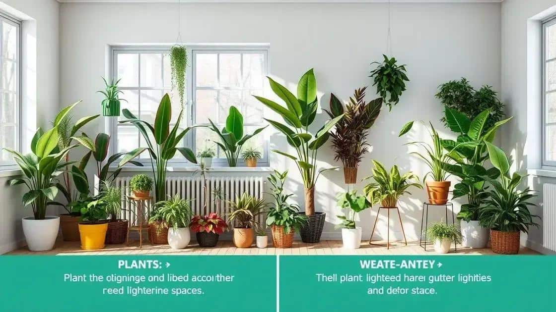 como escolher a planta ideal para seu espaço
