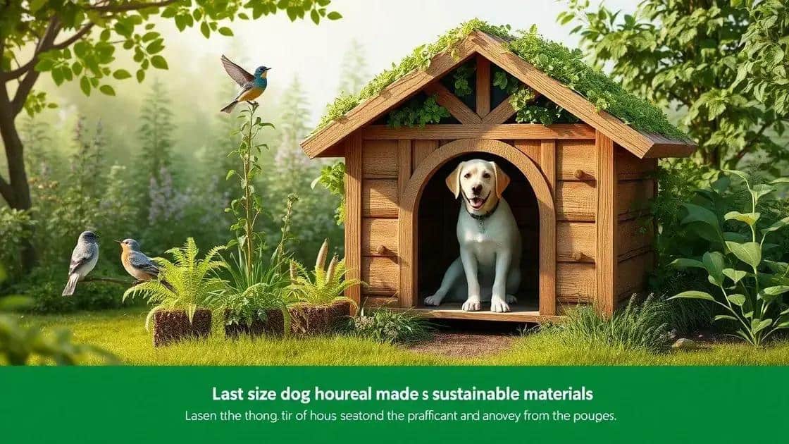 Benefícios de uma casinha verde para o ambiente