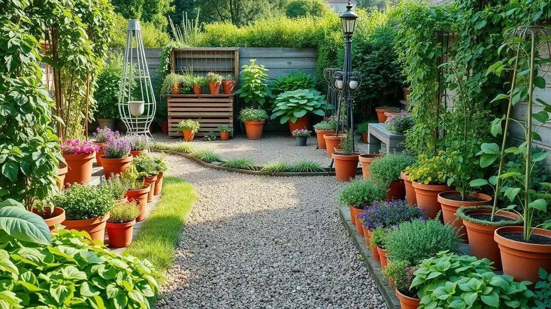 como organizar seu espaço de jardinagem
