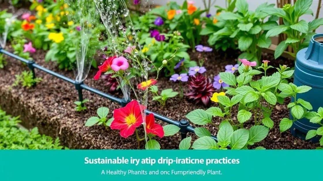 benefícios da irrigação sustentável