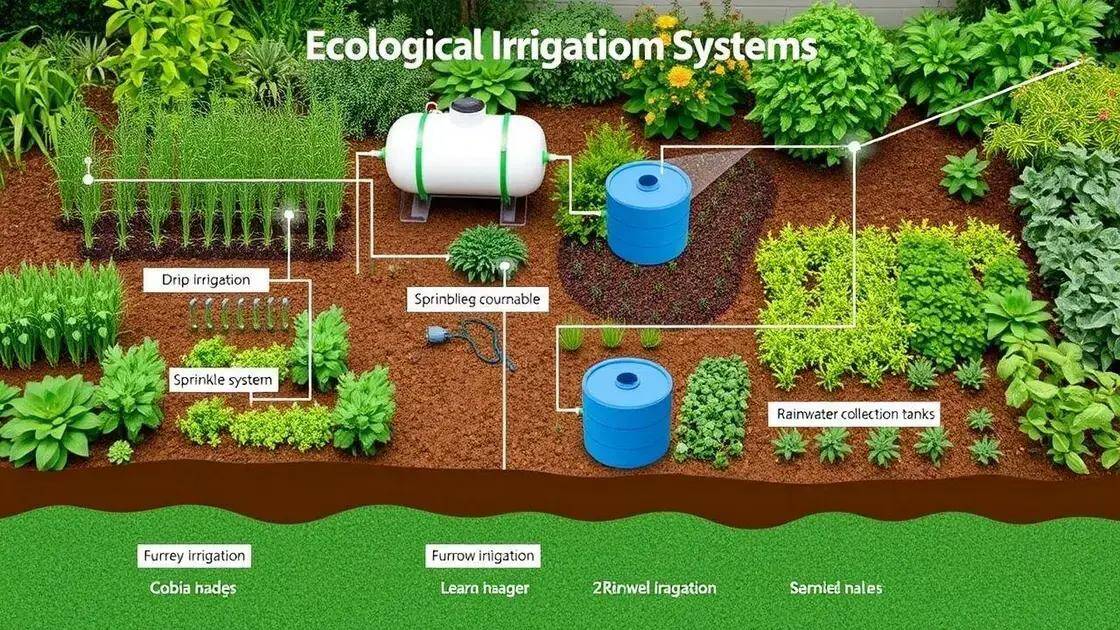 tipos de sistemas de irrigação ecológicos