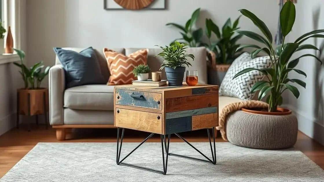 Como Transformar Objetos Descartados em Mesas Laterais que Parecem Peças de Designer