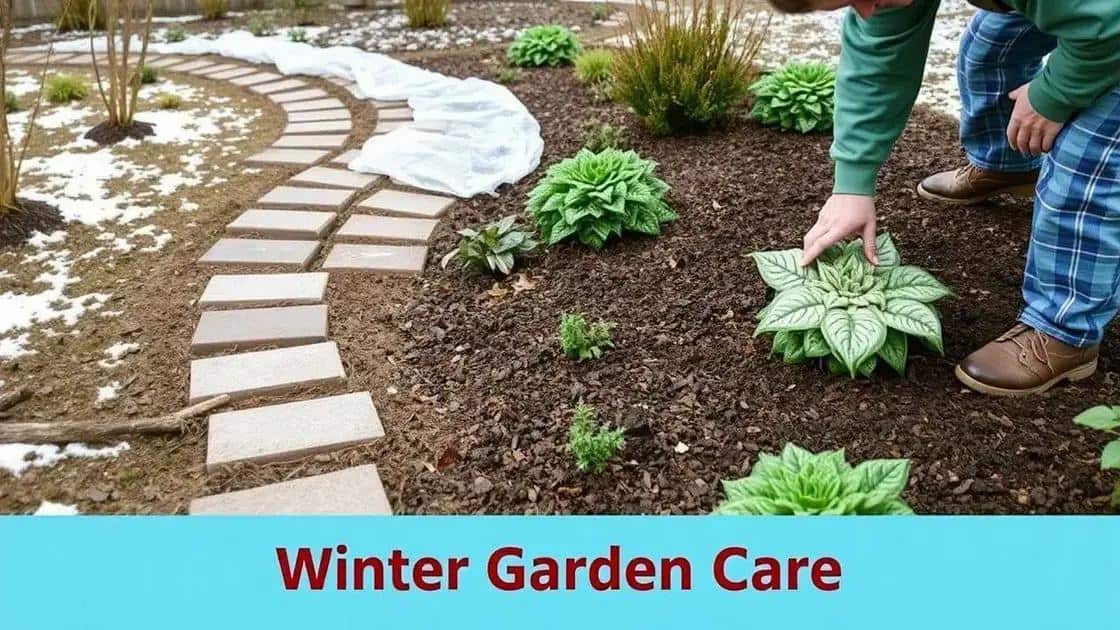 como planejar a manutenção do jardim no inverno