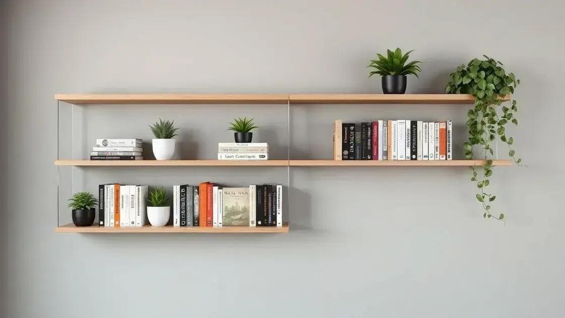 O Truque da Prateleira Invisível que Faz seus Livros Parecerem Flutuar na Parede