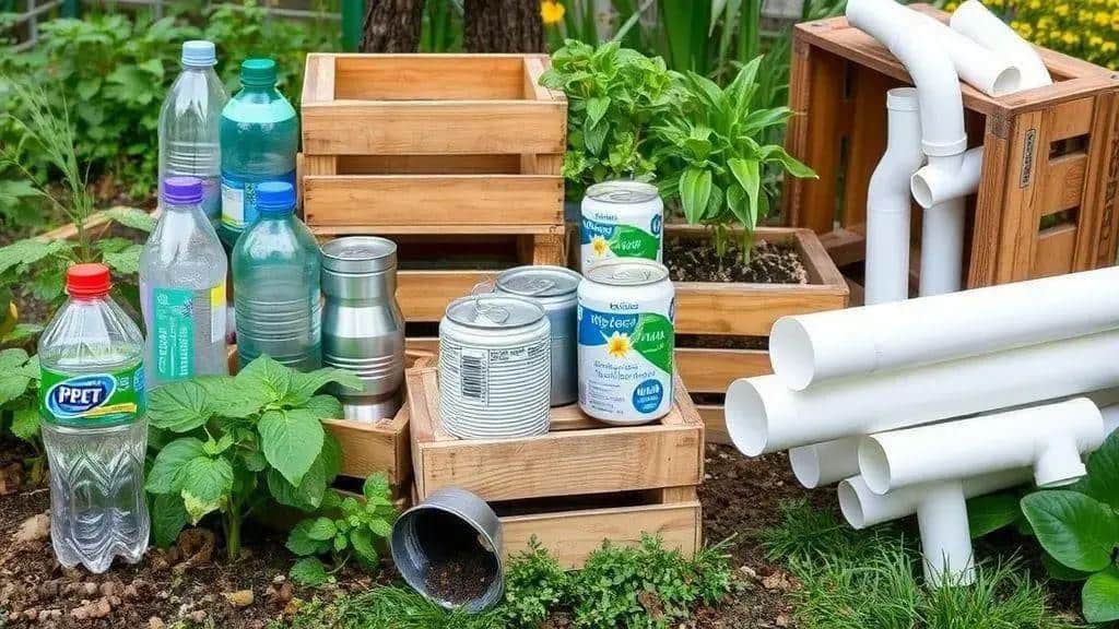 Reaproveitamento de materiais na jardinagem