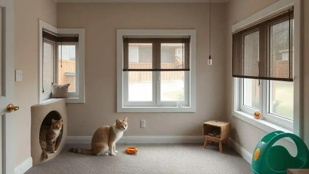 Ambientes seguros para gatos dentro de casa