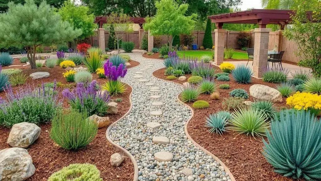 dicas de paisagismo com plantas resistentes à seca