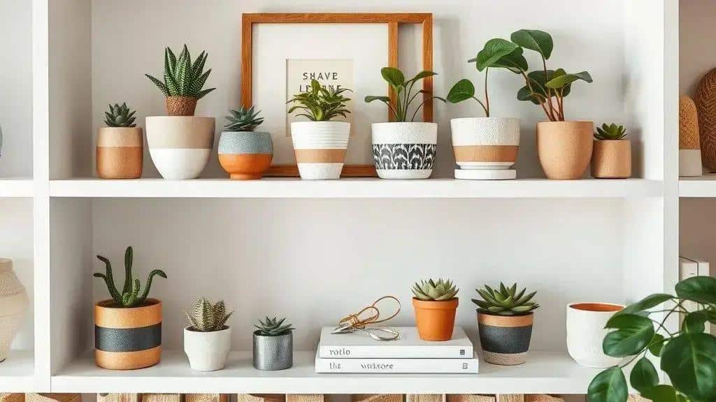 Dicas para combinar pequenos vasos com outros elementos decorativos