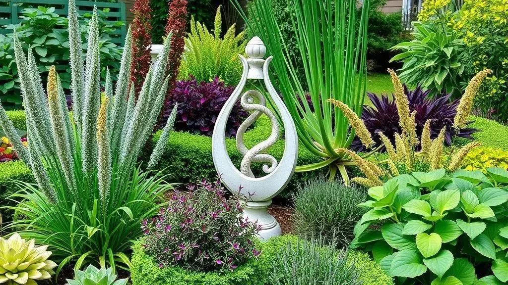 Dicas para integrar pontos focais com plantas Dicas para integrar pontos focais com plantas