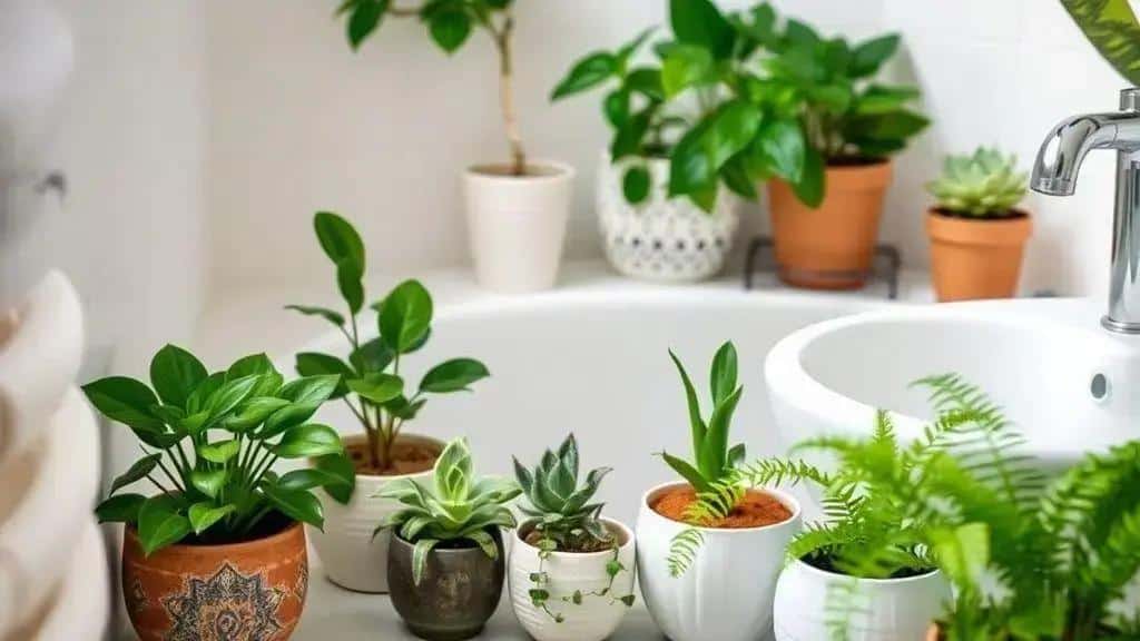 como escolher plantas ideais para banheiros pequenos